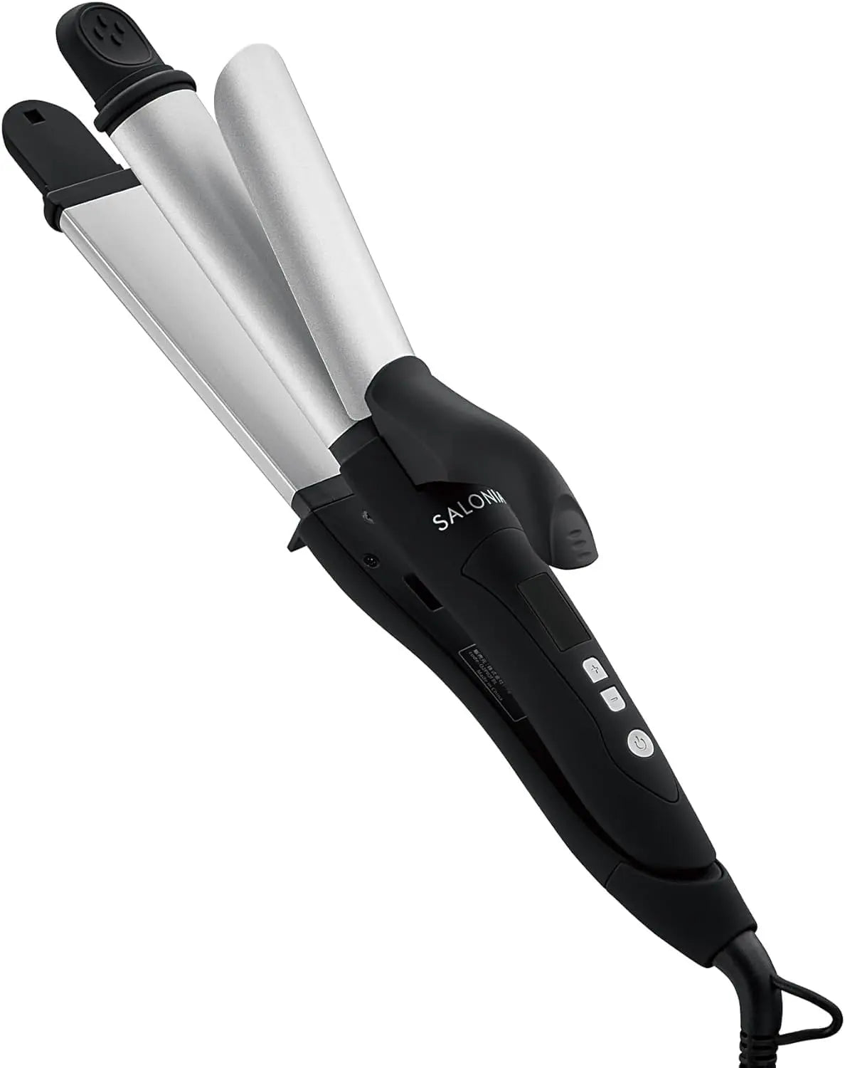 日本預訂|全港免運|SALONIA - 2Way 旅行用曲直兩用髮夾 直髮夾捲髮棒 Straight & Curl Iron 旅行用品 (32mm)【約2-3星期內寄出】