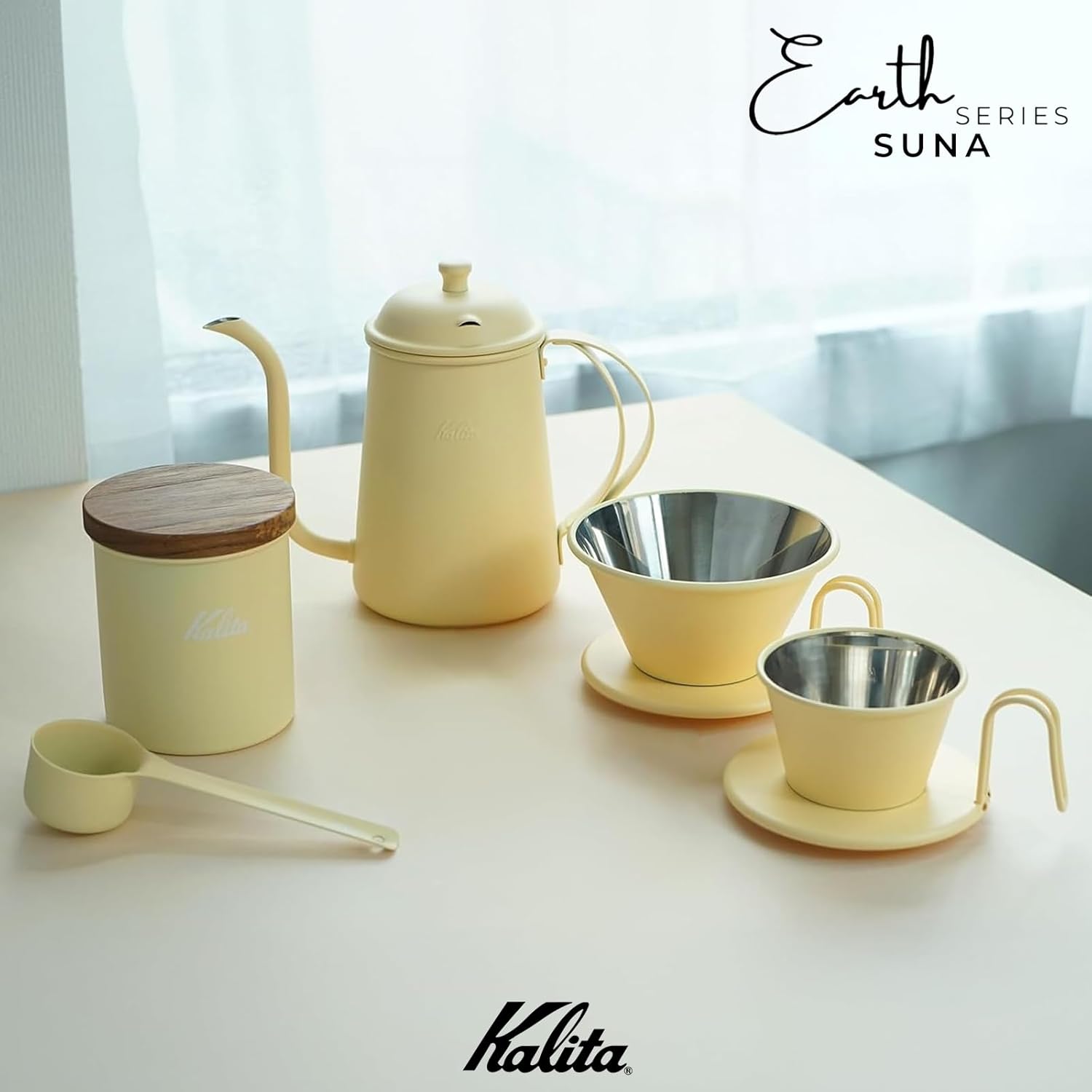 日本預訂|全港免運|Kalita - Earth系列不銹鋼咖啡濾杯 Wave Coffee Dripper WDS-155【約2-3個星期內寄出】