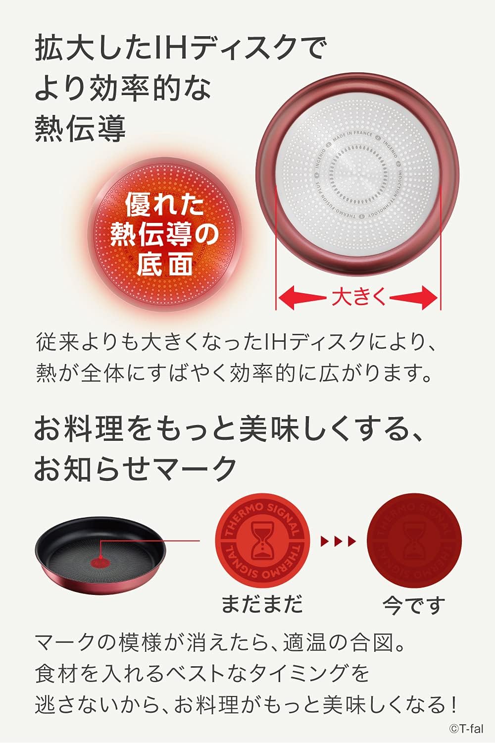 日本預訂|全港免運|T-Fal - 日本版Tefal ingenio Neo可拆式手柄 慳位廚具套裝 輕煮食套裝 (Red, 3件套裝, IH對應)【平行進口|約10-15個工作日內寄出】