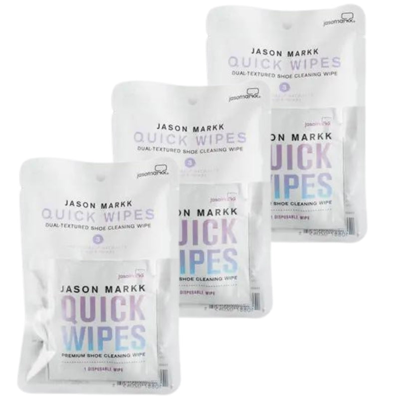 香港現貨|全港免運|Jason Markk - 雙面紋理鞋履波鞋清潔抹布 Dual-Textured Shoe Cleaning Wipe (3包 共9片)
