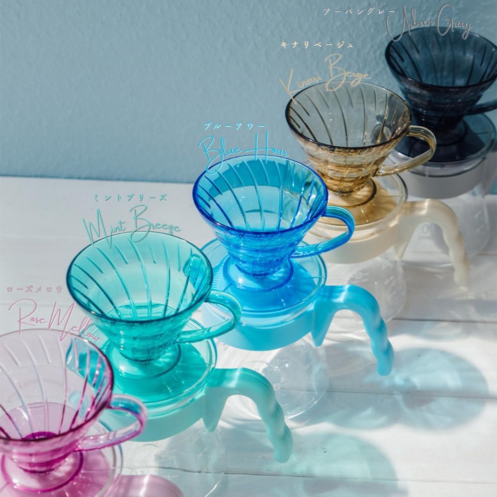 日本預訂|全港免運|HARIO - 20週年限定 V60 01膠濾杯 手沖咖啡壺組套裝 含40張濾紙 V60 Coffee Server VCSD-01-20CP【約10-15個工作日內寄出】