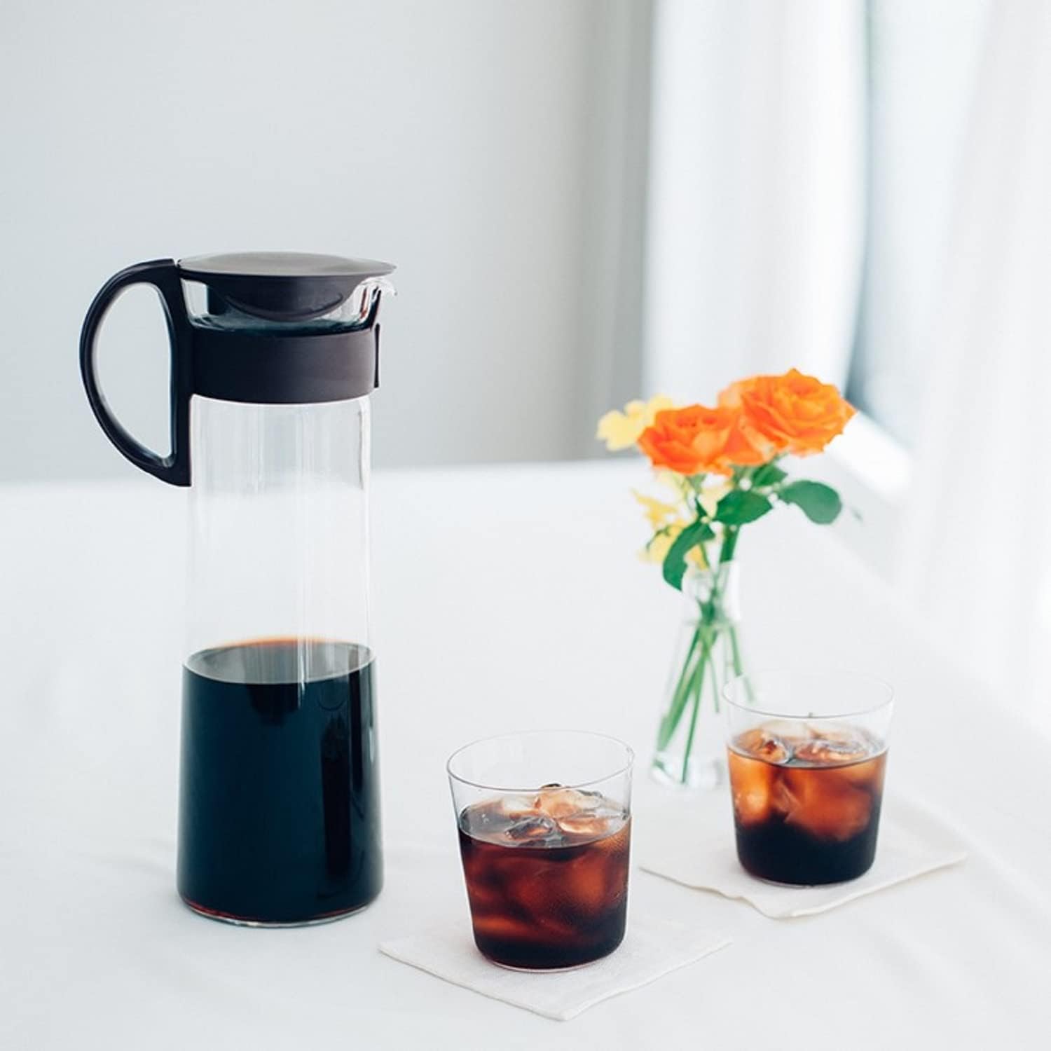 預訂|全港免運|Hario - 冷泡咖啡壺 Cold Brew Coffee Pot (1000ml) MCPN-14-B 黑色【約10-15個工作日內寄出】