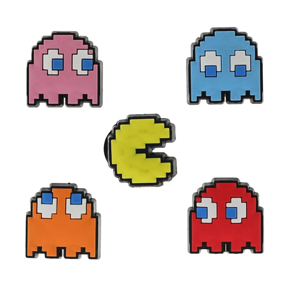 日本預訂|全港免運|Crocs - 日本版Charms 洞洞鞋扣 食鬼 Pac-Man 5件組 【平行進口|約10-15個工作日內寄出】