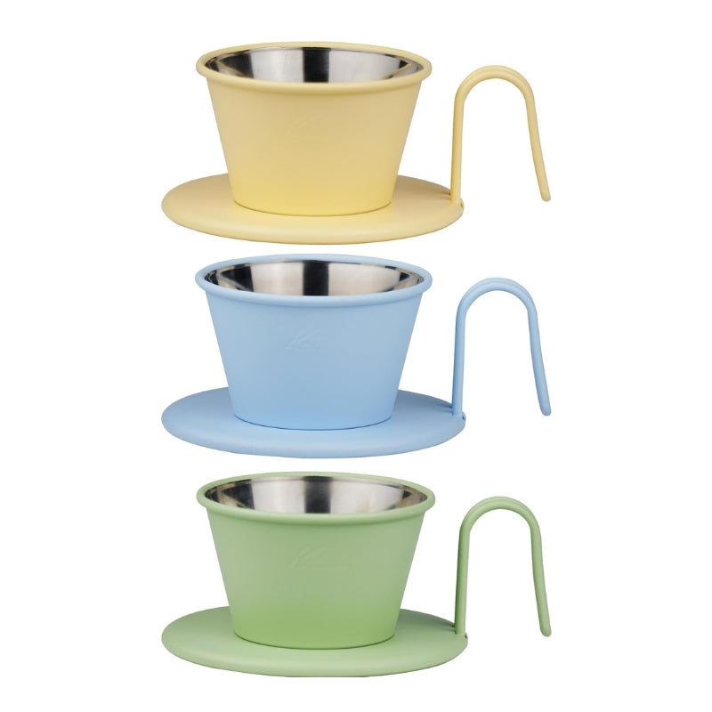 日本預訂|全港免運|Kalita - Earth系列不銹鋼咖啡濾杯 Wave Coffee Dripper WDS-155【約2-3個星期內寄出】