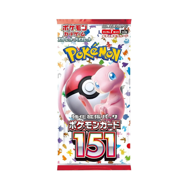 日版現貨|全港免運|Pokemon寶可夢 - PTCG Sv2a 151 Pack (散包 一包7張 ) 朱與紫 ポケモンカード151