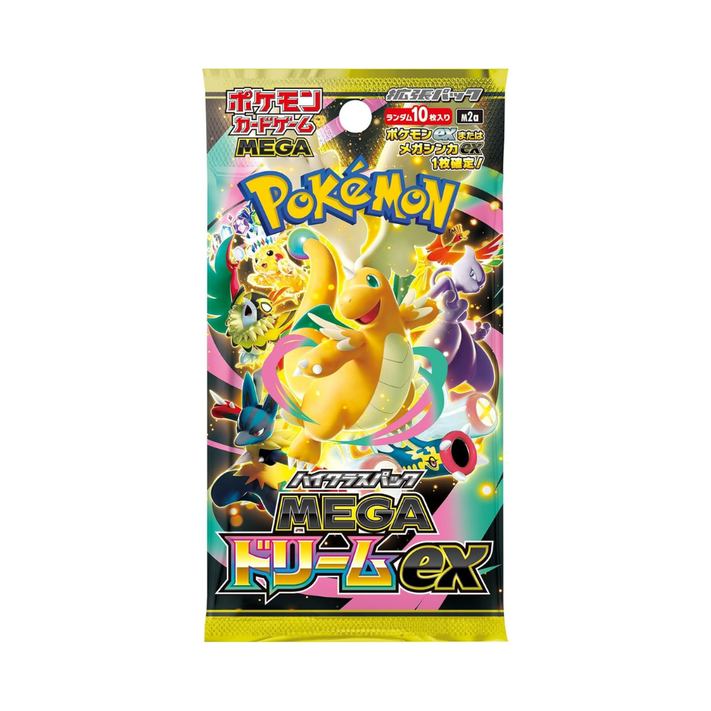 日版現貨|全港免運|Pokemon寶可夢 - 【日版Pack 散包】PTCG M2a MEGA Dream ex (5包, 一包10張 ) MEGAドリームex 超級進化夢想ex