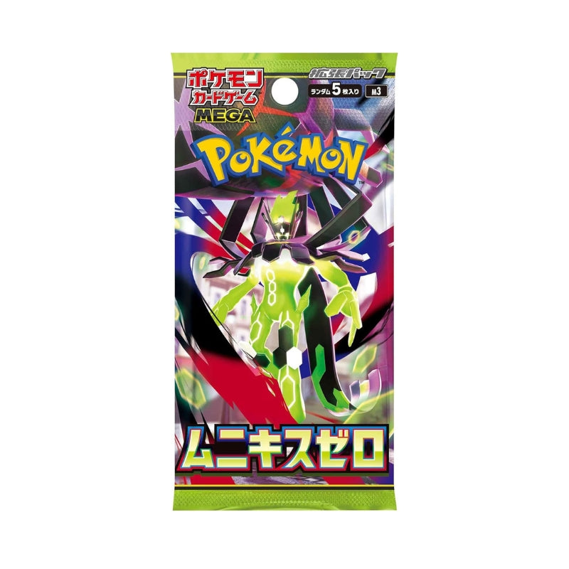日版現貨|全港免運|Pokemon寶可夢 - PTCG M3 MEGA Munikis Zero 原盒原膜未拆封 (擴充包 30包/盒) ムニキスゼロ 虛無歸零