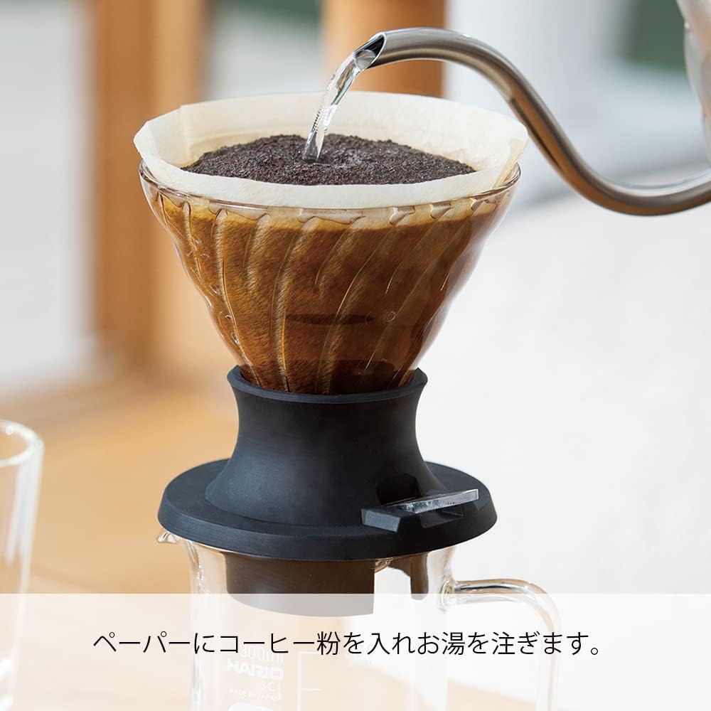 日本預訂|全港免運|HARIO - 浸漬式濾杯360ml 附40張濾紙 (聰明濾杯) Immersion Dripper SWITCH SSD-360-B【平行進口|約2-3星期內寄出】