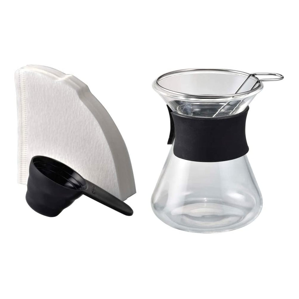 預訂|全港免運|HARIO - 100週年複刻系列 珈琲狂時代 錐形濾杯咖啡手沖壺組 Mini Coffee Dripper (CKJF-01B)【約10-15個工作日內寄出】