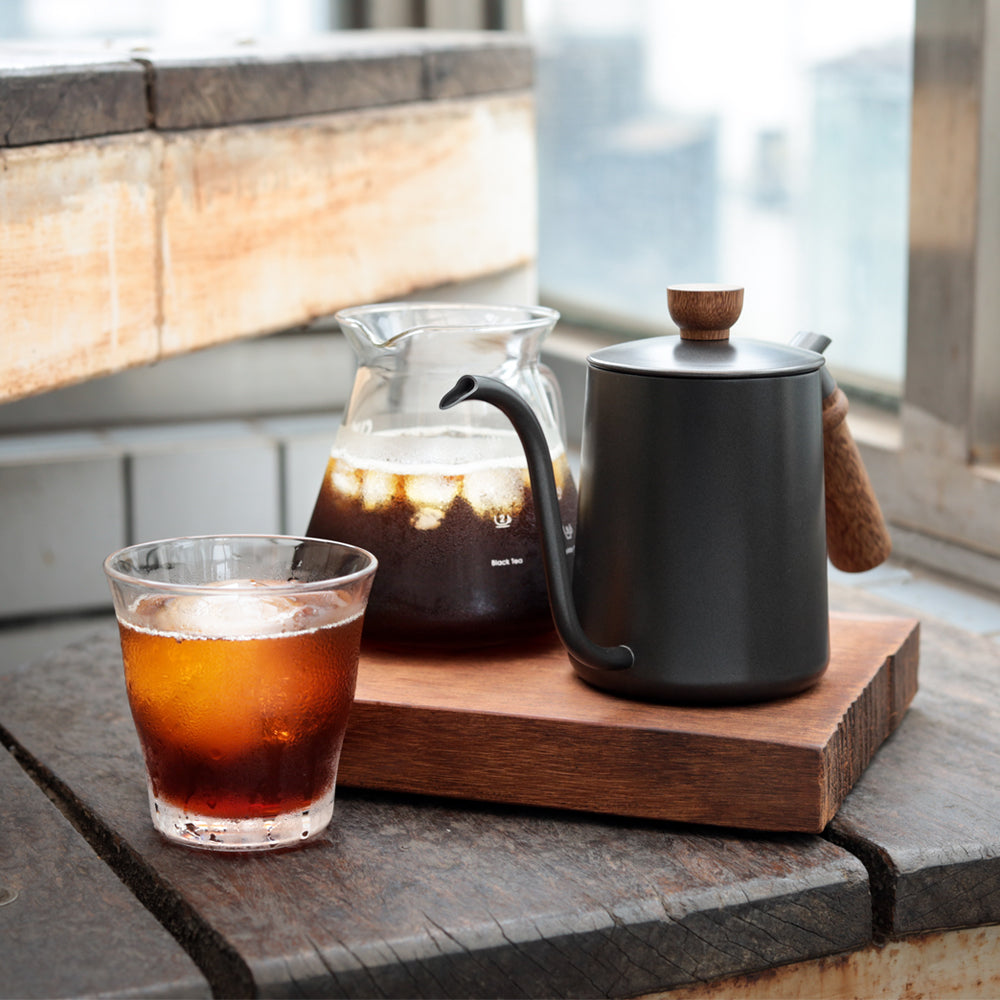 現貨|全港免運|CUG - 原木把手不銹鋼咖啡手沖壺 經典手沖壺 天鵝壺 600ml (CUG-PS0315)