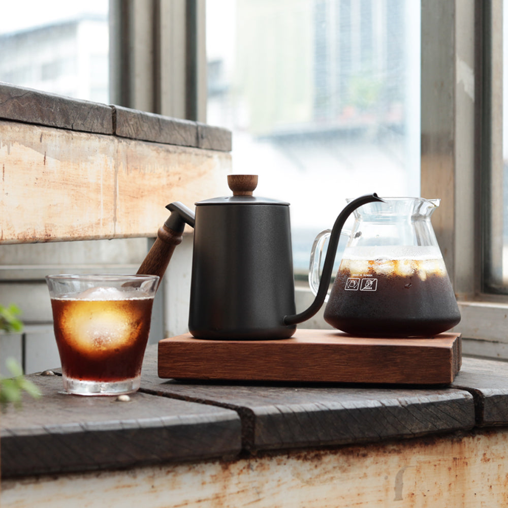 現貨|全港免運|CUG - 原木把手不銹鋼咖啡手沖壺 經典手沖壺 天鵝壺 600ml (CUG-PS0315)