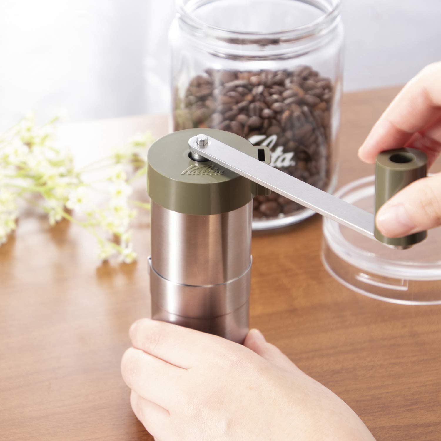 (預訂|全港免運) Kalita & TSUBAME 15g容量 不銹鋼手搖/手動磨咖啡豆機 Coffee Picnic【約10-15個工作日內寄出】