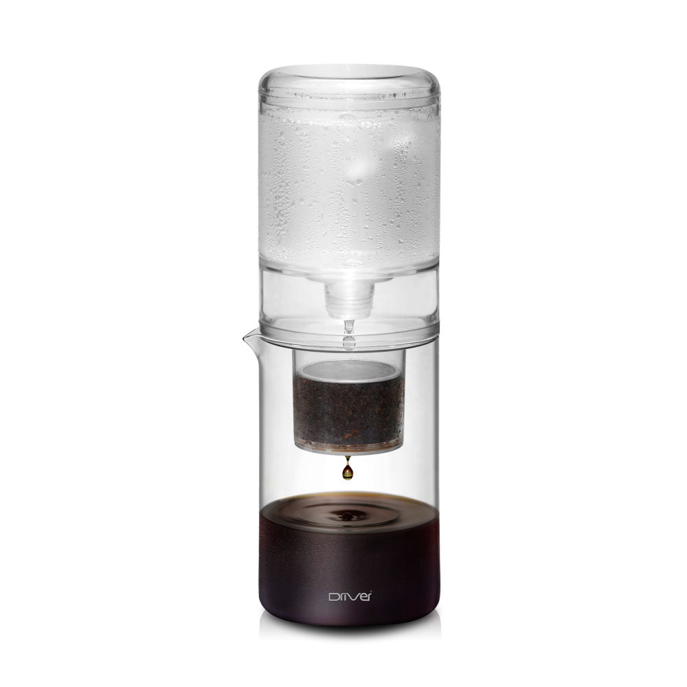(現貨|全港免運) Driver - 台灣製 NEW設計款 冰滴咖啡壺 Cold Brew Coffee Maker 600ml (透明) - Premium Mall HK