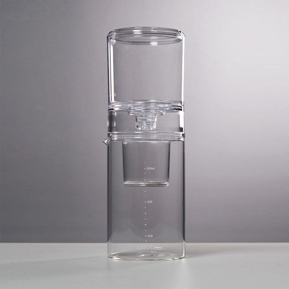 (現貨|全港免運) Driver - 台灣製 NEW設計款 冰滴咖啡壺 Cold Brew Coffee Maker 600ml (透明) - Premium Mall HK