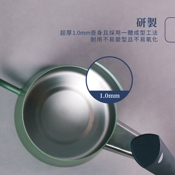 現貨|全港免運|Driver - In Heart 不銹鋼手沖咖啡細口壺 600ml|5mm出水孔|附溫度計|超厚1.0mm壺身 (品牌授權經銷商)