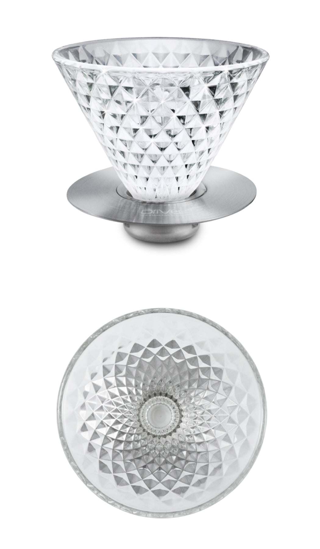 現貨|全港免運|Driver - 台灣製 鑽石濾杯 玻璃手沖咖啡濾杯 2-4杯 (品牌授權經銷商)