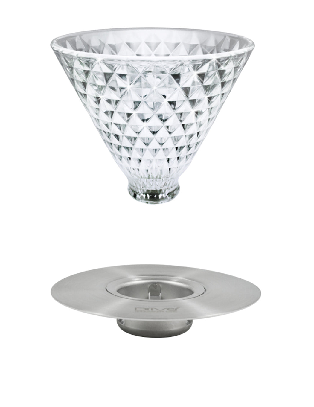 現貨|全港免運|Driver - 台灣製 鑽石濾杯 玻璃手沖咖啡濾杯 2-4杯 (品牌授權經銷商)