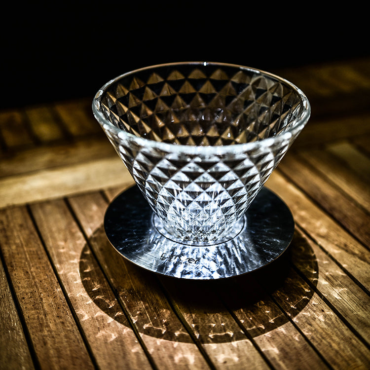 現貨|全港免運|Driver - 台灣製 鑽石濾杯 玻璃手沖咖啡濾杯 2-4杯 (品牌授權經銷商)