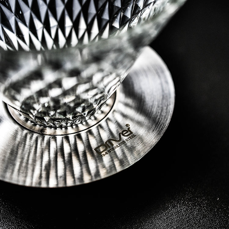 現貨|全港免運|Driver - 台灣製 鑽石濾杯 玻璃手沖咖啡濾杯 2-4杯 (品牌授權經銷商)