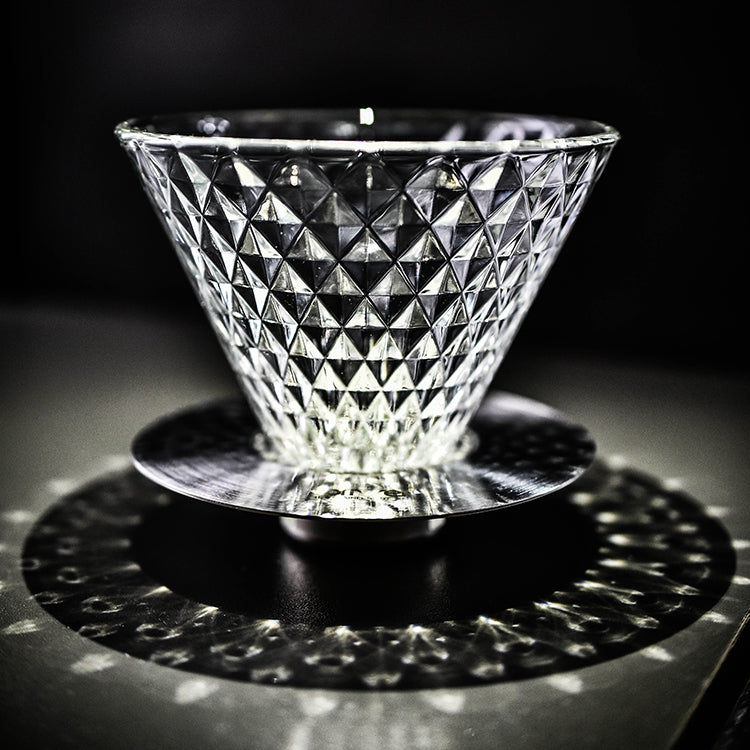 現貨|全港免運|Driver - 台灣製 鑽石濾杯 玻璃手沖咖啡濾杯 2-4杯 (品牌授權經銷商)