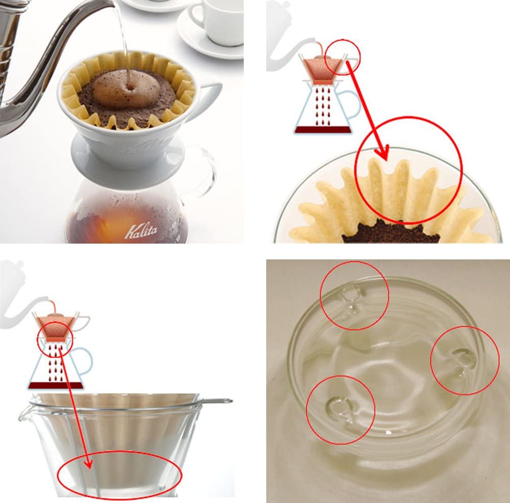 (預訂|全港免運) Kalita 185系列 玻璃濾杯 滴漏咖啡壺組套裝 Wave Style 185 Set (含濾紙)【約10-15個工作日內寄出】 - Premium Mall HK