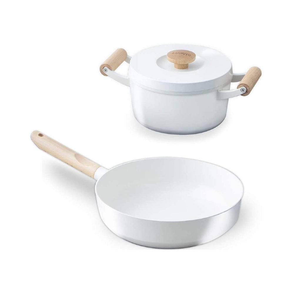 (預訂|全港免運) 日本 Iris Ohyama LUONTO系列 廚具套裝 (3件裝 白色)【約10-15個工作日內寄出】