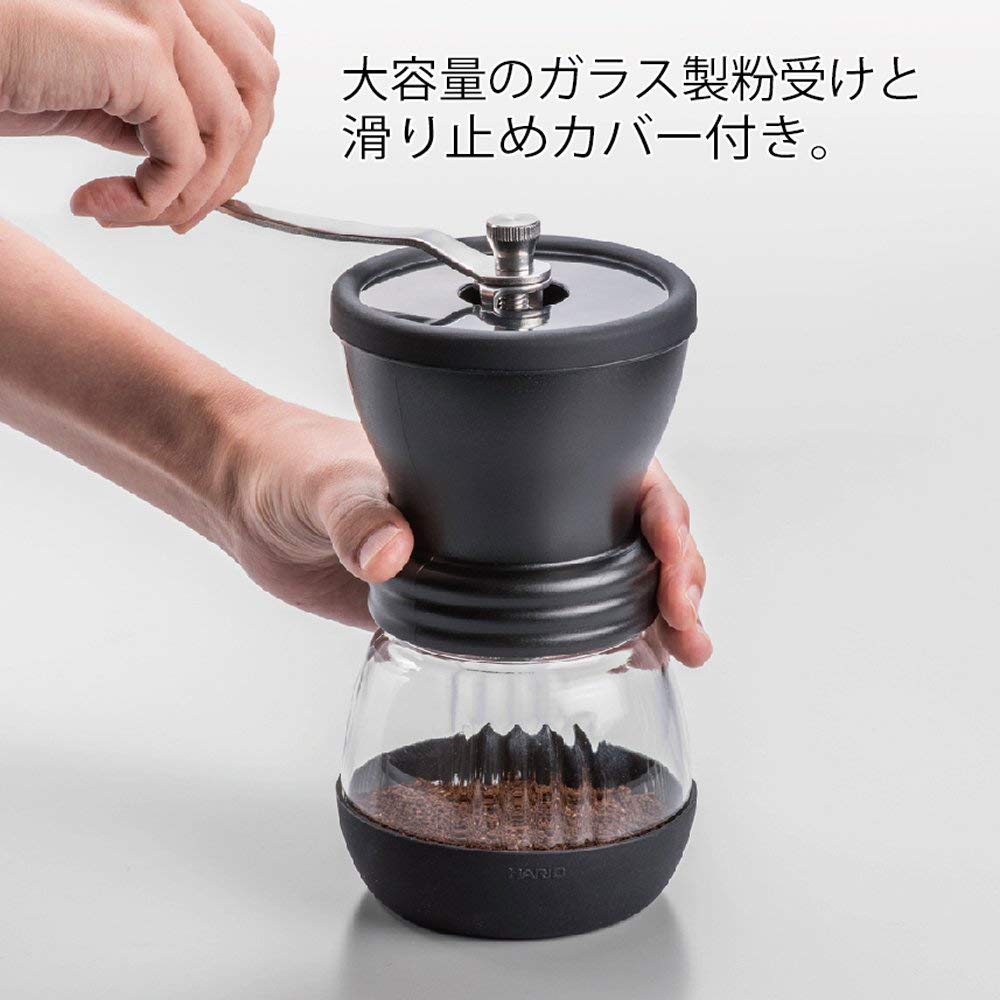 (現貨|全港免運) HARIO 100g大容量 簡約手搖/手動磨咖啡豆機 Coffee Mill Skerton MSCS-2B【平行進口】 - Premium Mall HK