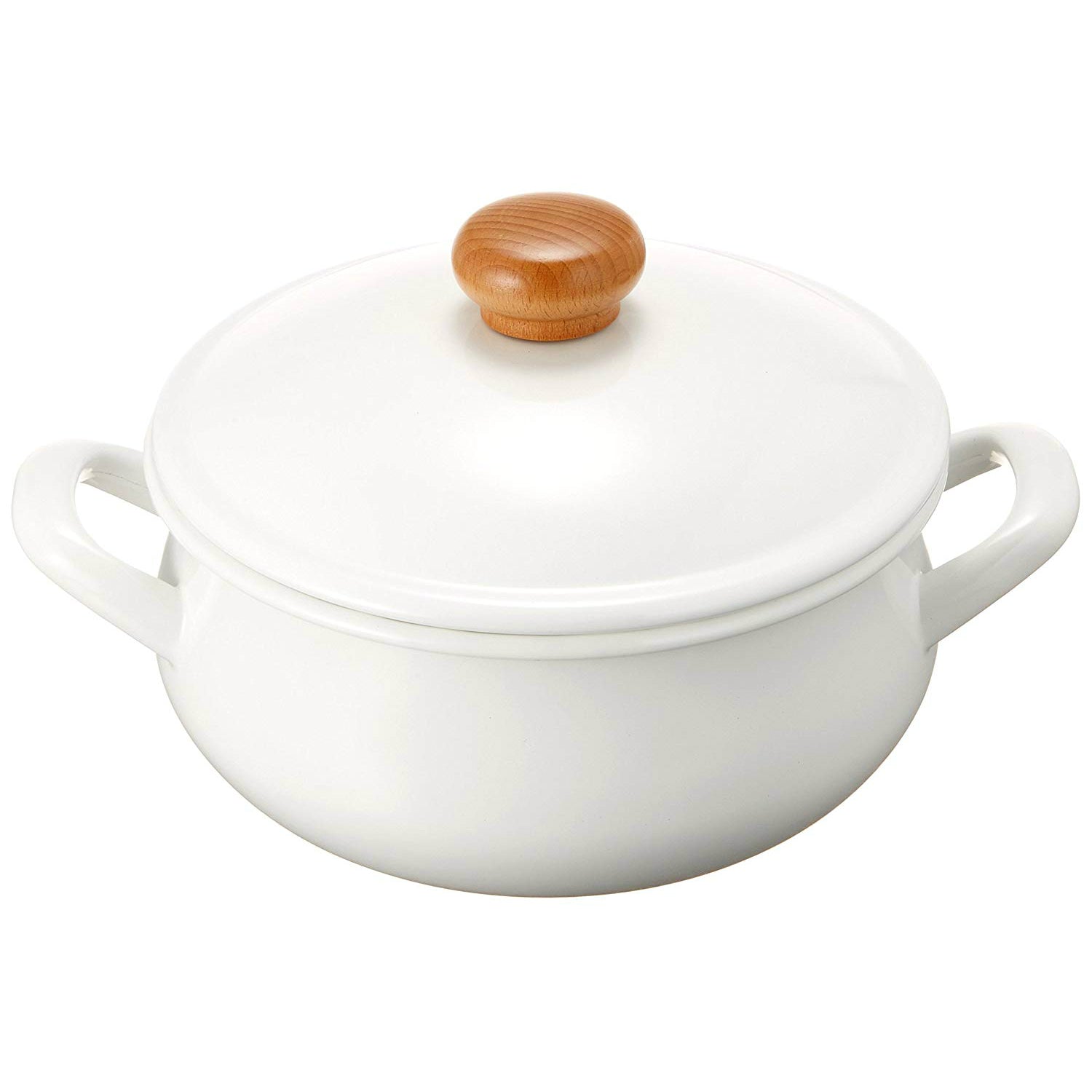 (預訂|全港免運) 野田琺瑯 Noda Horo 日本製 POCHKA系列 琺瑯雙手柄鍋 20cm/2.6L (IH100V,200V 對應)【約10-15個工作日內寄出】 - Premium Mall HK