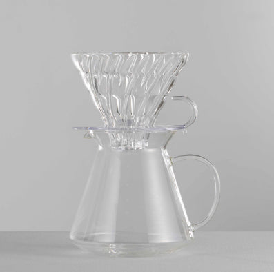 訂貨|全港免運|HARIO - "Simply HARIO系列" V60 02玻璃手沖咖啡壺組套裝 Glass Brewing Kit (1-4杯) S-VGBK-02-T【平行進口|約2-3星期內寄出】