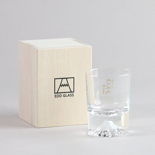 現貨|全港免運|田島硝子 - TAJIMA GLASS 富士山玻璃杯 Sake杯/清酒/冷酒/烈酒杯 90ml ( TG20-015-CS)|木盒包裝|EDO GLASS|附真品證書卡【平行進口】