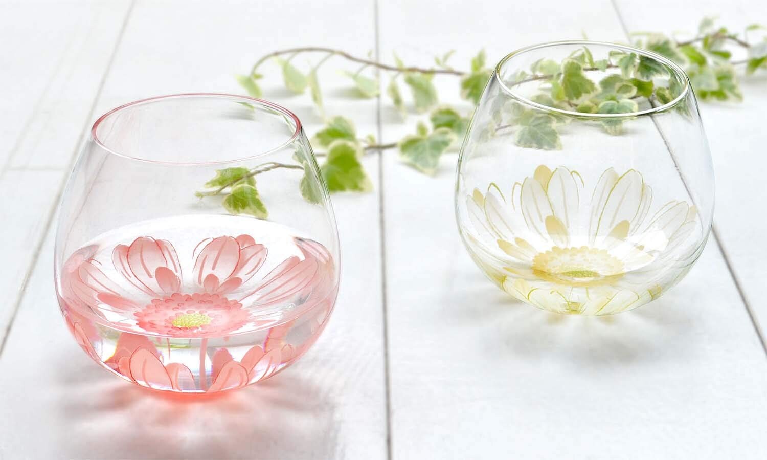 (預訂|全港免運) 日本製 東洋佐佐木 Toyo-Sasaki Glass 非洲菊玻璃杯 (一套2隻 495ml)【約10-15個工作日內寄出】