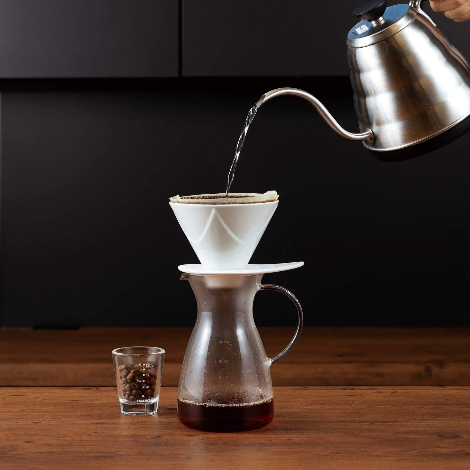 預訂|全港免運|HARIO - MUGEN無限 V60 1次抽取式咖啡濾杯 One Pour Dripper (1-2杯) VDMU-02【平行進口|約10-15個工作日內的寄出】