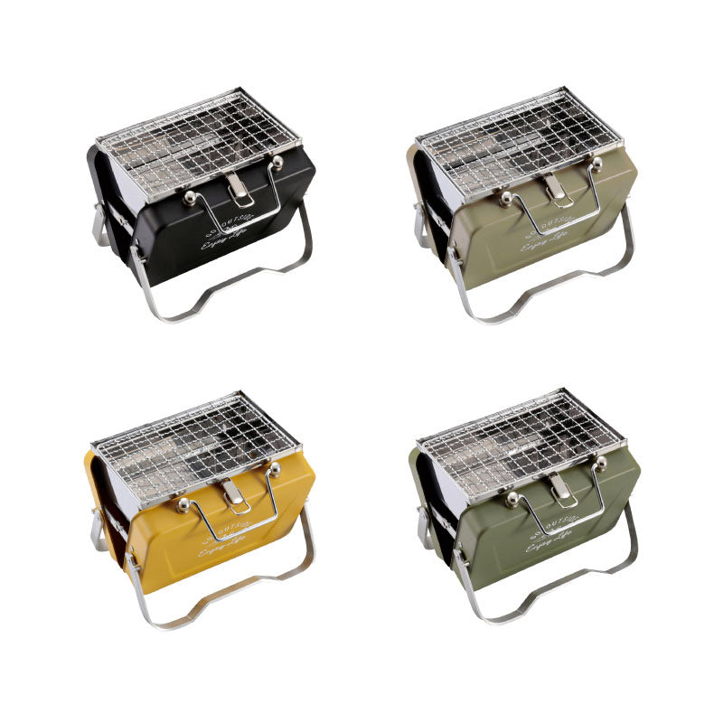 預訂|全港免運|Captain Stag - V型可摺叠式 小型桌面戶外烤架 B6型 Camping烤架 BBQ Grill【平行進口|約10-15個工作日內寄出】 - Premium Mall HK