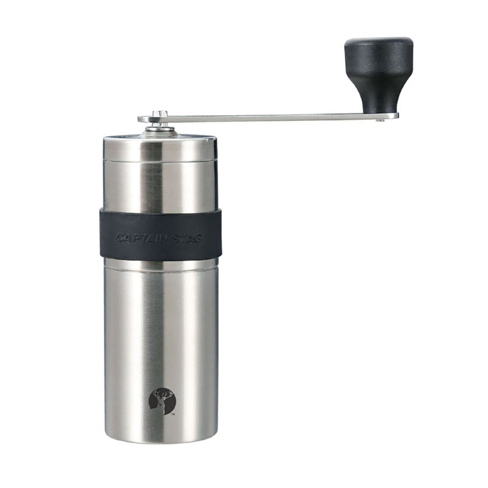預訂|全港免運|CAPTAIN STAG - 日本製 18-8不銹鋼外觀 便攜式 手搖/手動咖啡豆磨 (陶瓷磨芯) Coffee Mill UW-3501【約10-15個工作日內寄出】