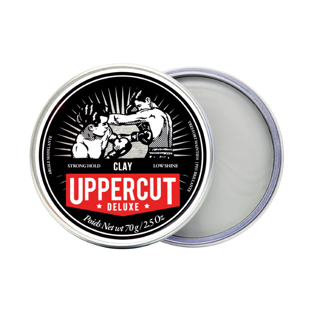 現貨|全港免運|UPPERCUT - DELUXE 拳擊手 CLAY (NEW) 水洗性髮泥 WASHES OUT EASILY (70g/2.5oz) - Premium Mall HK