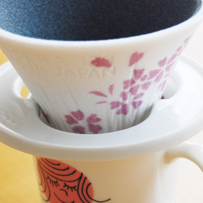 預訂優惠|全港免運|SANCERA 139 - COFIL fuji SAKURA 櫻花富士山濾杯 2022春限定 陶瓷免濾紙咖啡濾杯 (*購買前請先看注意事項*)【約4月中旬寄出】