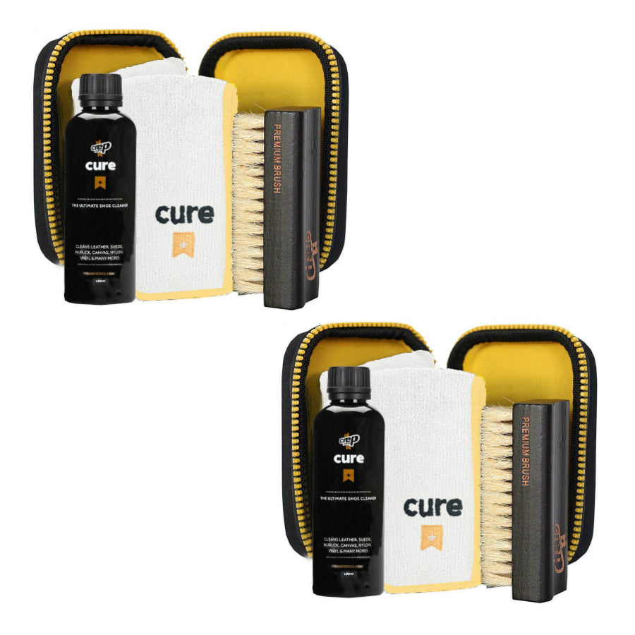 (現貨|全港免運) 英國 Crep Protect Cure Cleaning Kit 清潔洗鞋套裝 套裝含毛巾及刷子 100ml - Premium Mall HK