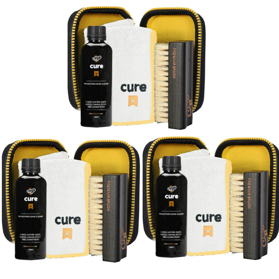 (現貨|全港免運) 英國 Crep Protect Cure Cleaning Kit 清潔洗鞋套裝 套裝含毛巾及刷子 100ml - Premium Mall HK