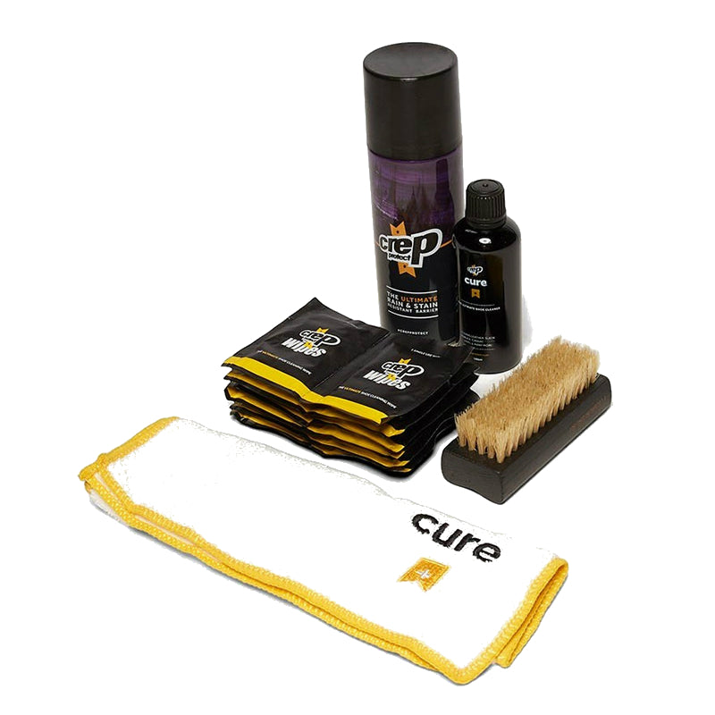 (現貨|全港免運) 英國 Crep Protect 鐵盒包裝 3合1 The Ultimate Shoe Care Pack Gift Set (防水噴霧+清潔套裝+去污濕紙巾) - Premium Mall HK