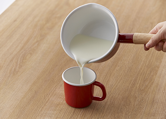 (預訂|全港免運) 日本 富士琺瑯 FUJIHORO (Honey Ware) Cotton系列 單柄附蓋琺瑯牛奶鍋  (14cm/16cm)【約10-15個工作日內寄出】