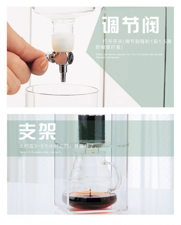 (預訂|全港免運) HARIO 壓克力架 水滴式冰滴咖啡壺 Water Dripper (約2-6杯) WDC-6【約10-15個工作日內寄出】 - Premium Mall HK