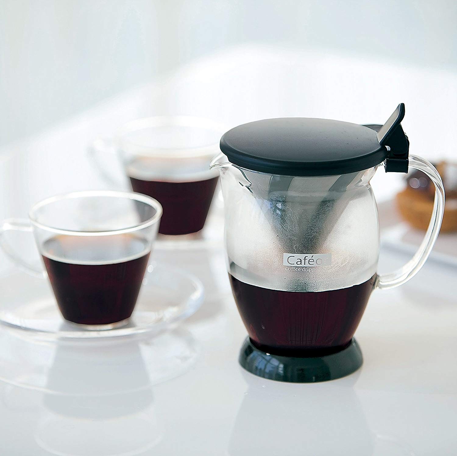 (預訂|全港免運) HARIO V60 免濾紙金屬濾網 咖啡分享杯 Dripper Pot (300ml) CFO-2B【約10-15個工作日內寄出】 - Premium Mall HK