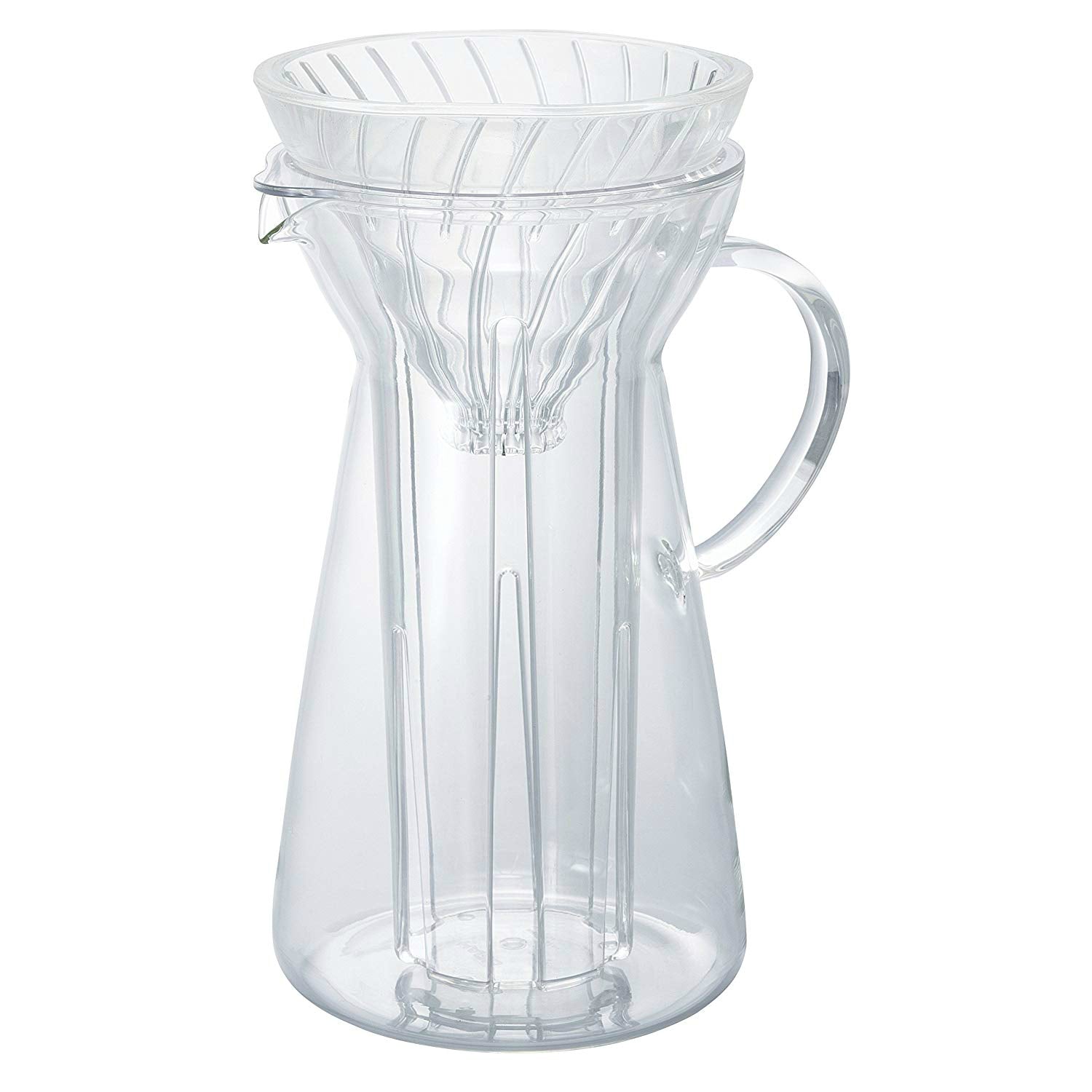 (預訂|全港免運) HARIO V60 玻璃濾杯 玻璃冷泡咖啡壺 Glass Iced Coffee Maker (700ml) VIG-02T【約10-15個工作日內寄出】 - Premium Mall HK