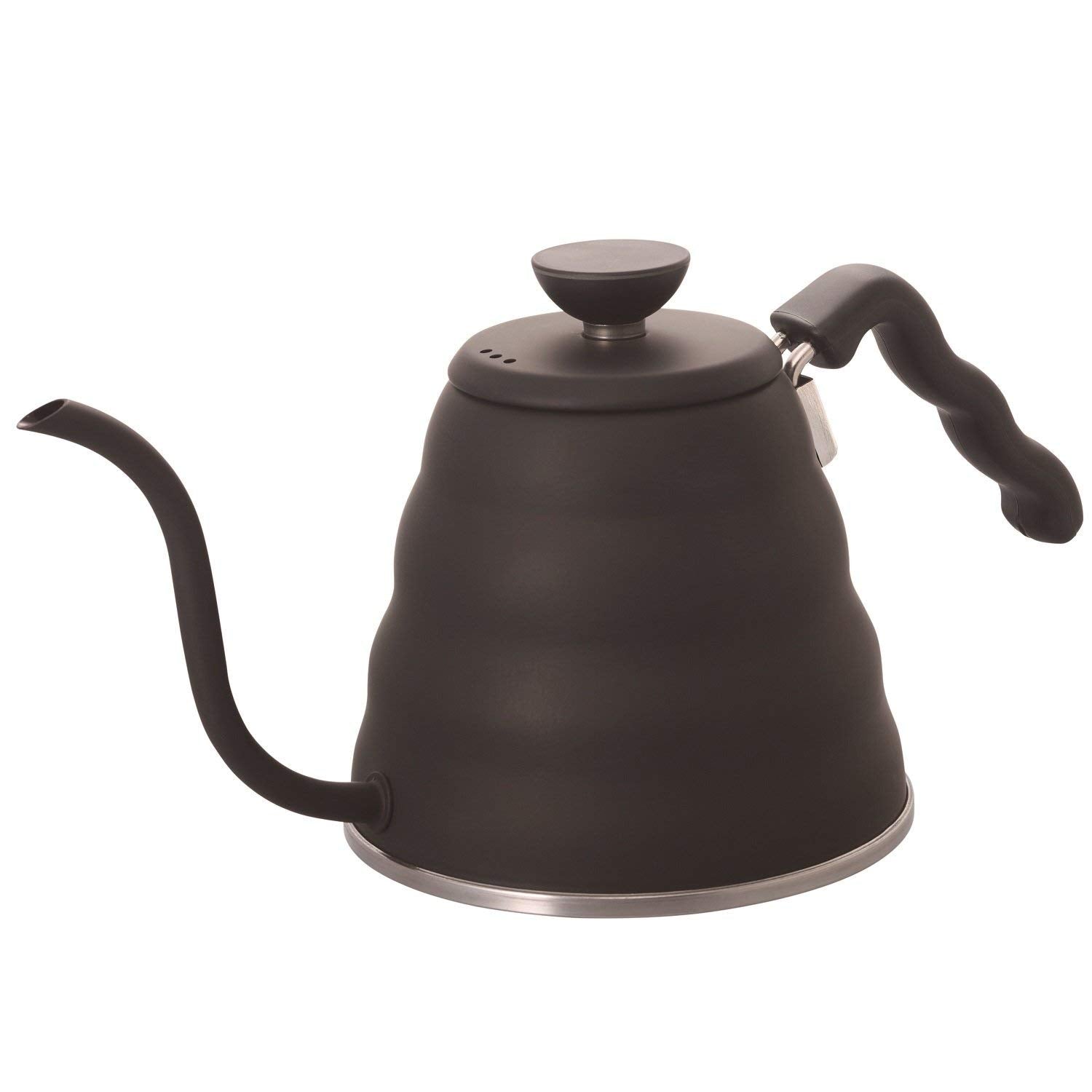 (預訂|全港免運) HARIO V60 Matte Black 雲朵不銹鋼細口手沖壺 Drip Kettle VKB-120-MB (滿水1200ml|實用800ml) 【約10-15個工作日內寄出】 - Premium Mall HK