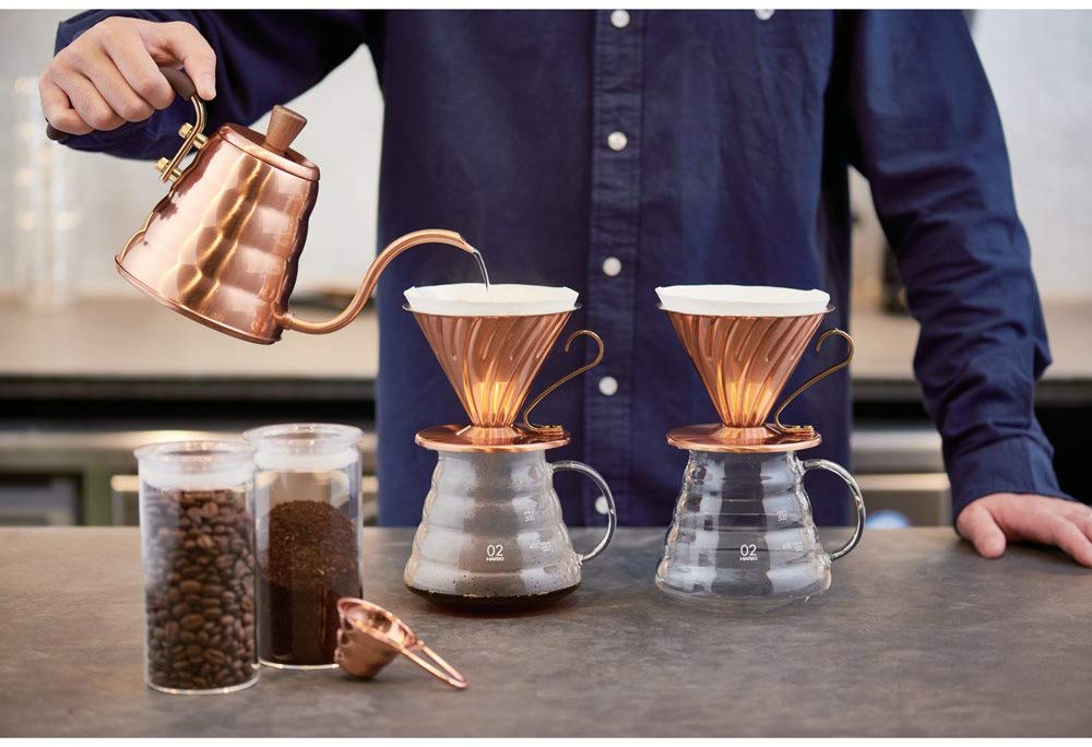 (預訂|全港免運) HARIO V60 Copper系列 純銅細口咖啡手沖壺 Drip Kettle VKBN-90CP (700ml)【約10-15個工作日內寄出】 - Premium Mall HK