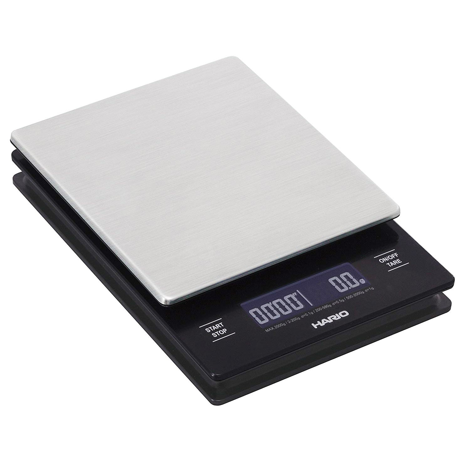 (預訂|全港免運) HARIO V60 專用不銹鋼電子秤 USB充電式 VSTM-2000HSV【約10-15個工作日內寄出】 - Premium Mall HK