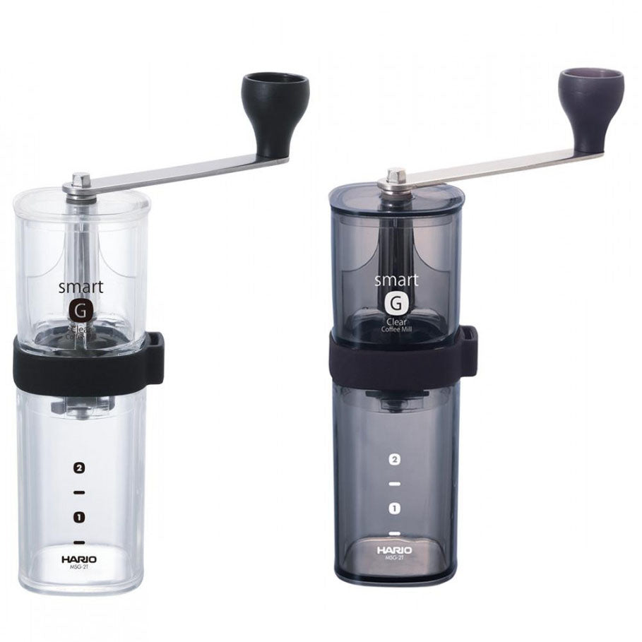 (預訂|全港免運) HARIO 24g容量 SMART-G 便利手搖/手動磨咖啡豆機 Coffee Mill MSG-2【約10-15個工作日內寄出】 - Premium Mall HK