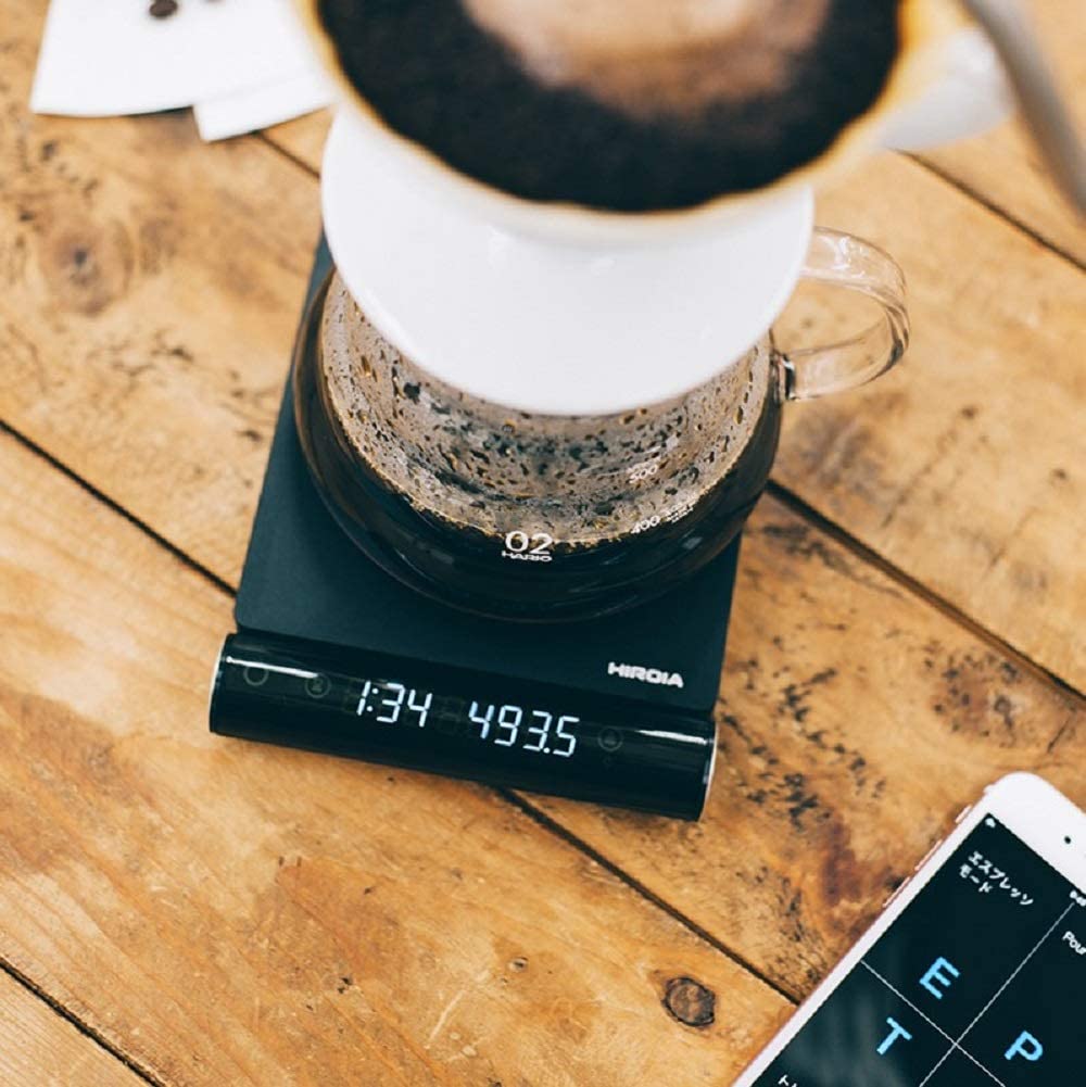 預訂|全港免運|HARIO - HIROIA JIMMY 智能分離秤咖啡磅 Drip and Espresso Smart Scale EQJ-2000-B【平行進口|約10-15個工作日內寄出】 - Premium Mall HK