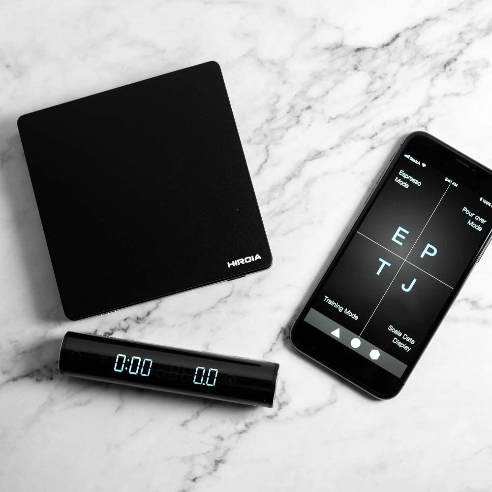 預訂|全港免運|HARIO - HIROIA JIMMY 智能分離秤咖啡磅 Drip and Espresso Smart Scale EQJ-2000-B【平行進口|約10-15個工作日內寄出】 - Premium Mall HK