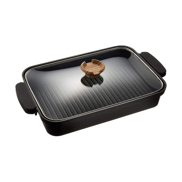 (預訂|全港免運) 日本 Iris Ohyama Skillet Coat Grill Pan 烤盤 IH適用【約10-15個工作日內寄出】 - Premium Mall HK
